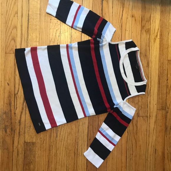 Tommy Hilfiger cotton knit off shoulders sweater size M - Picture 2 of 2